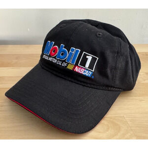 Nascar Chase Authentics Mobil 1 Hat Pegasus Logo Adjustable Baseball Cap Cotton